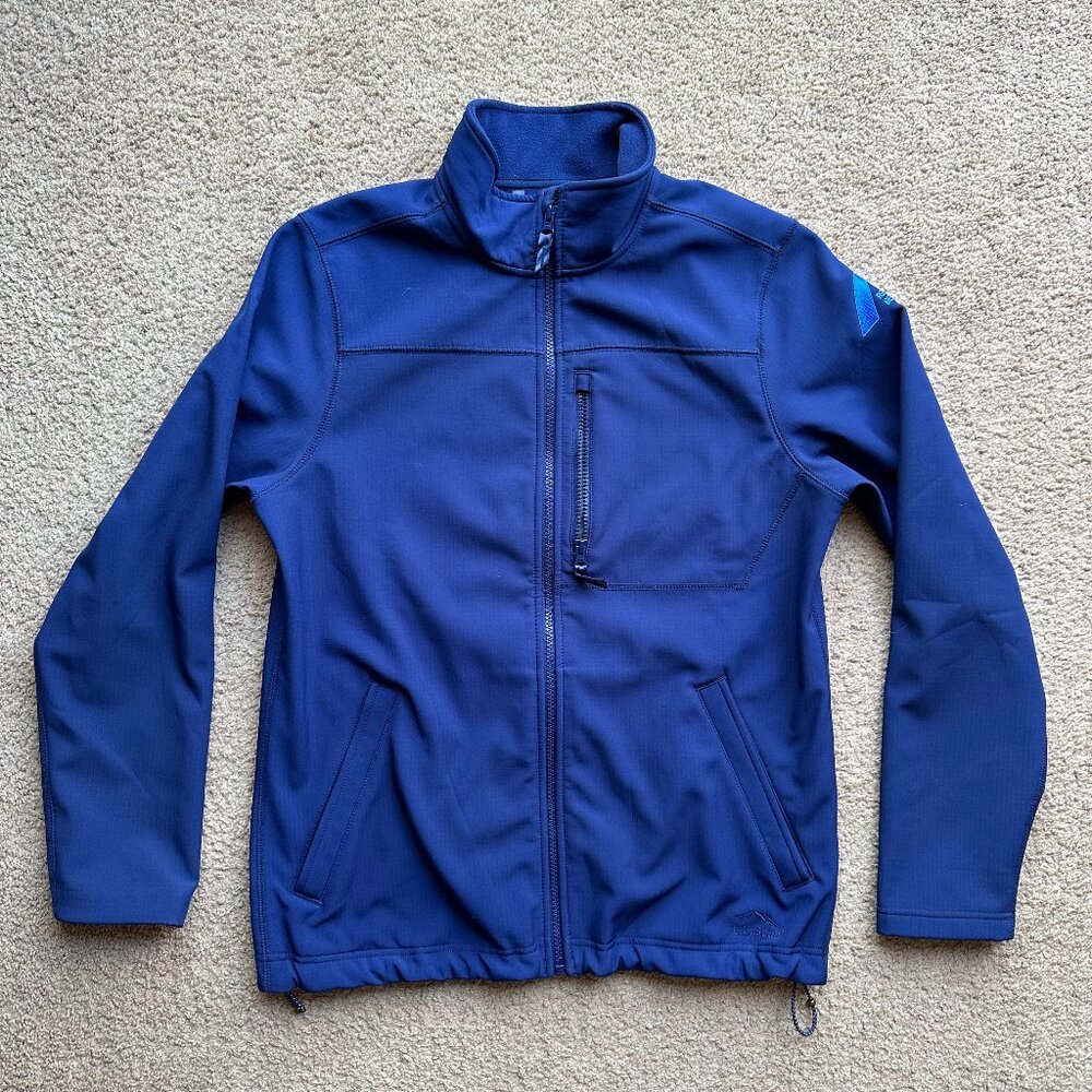 LL Bean Jacket Mens Small Full Zip Mock Neck Softshell Research Beyond Borders
